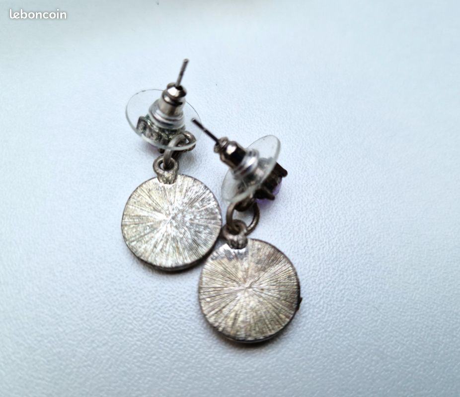 Boucles D'oreilles Réminiscence Vintage – Fermoir Clips, Couleur Ivoire, Occasion