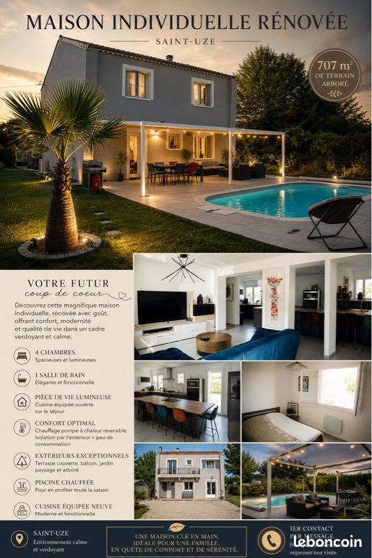 Maison 5 pièces 107 m² · à Saint-Uze · 107 m² · 275 000 €