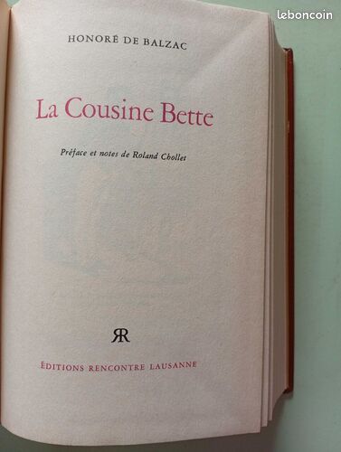 [Livre] La Cousine Bette - Bon état (image 2)