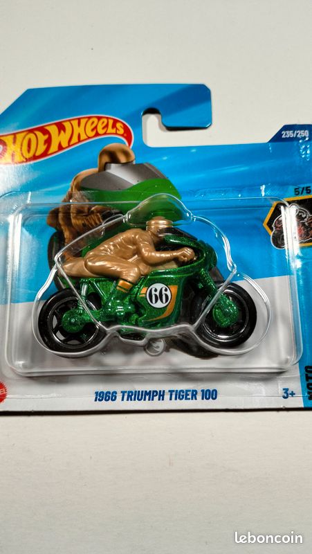 1966 Triumph Tiger 100 Hotwheels Moto Treasure Hunt TH (image 4)