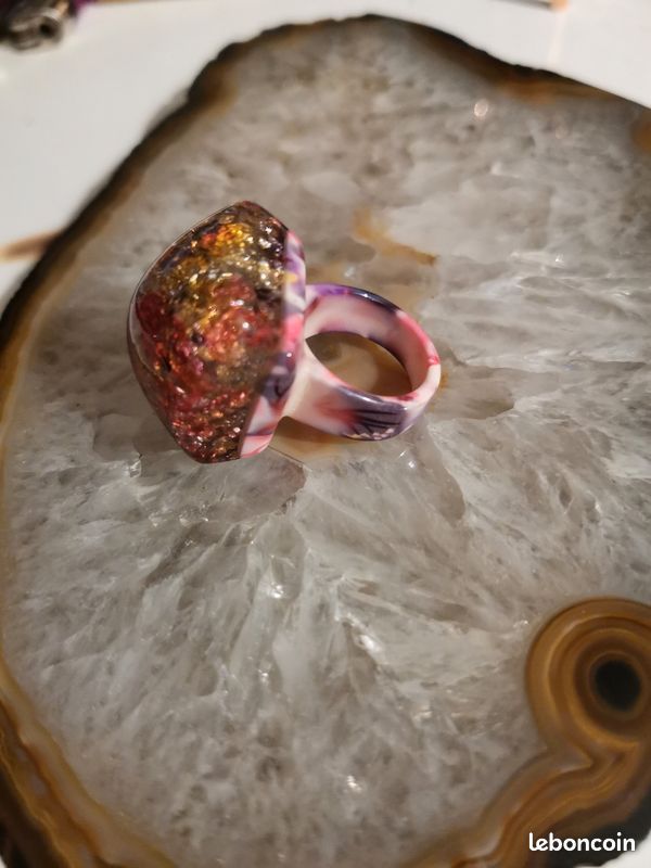 Bague Louis Vuitton Berg Unclesion Monogram Résine Non. 16 Dames d'or