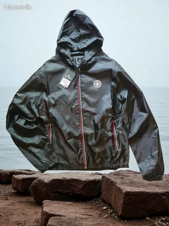 Veste Coupe-vent Abacus Gary Player - Homme 3XL Noire, Déperlante, Légère - Neuve