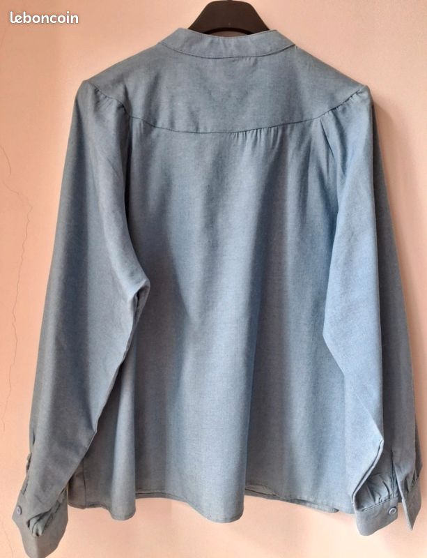 Jolie chemise brodée SEASON taille M/L (image 5)