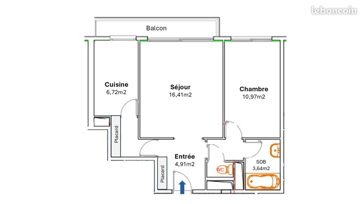 Appartement 2 pièces 48 m² · à Montrouge · 48 m² · 330 000 €