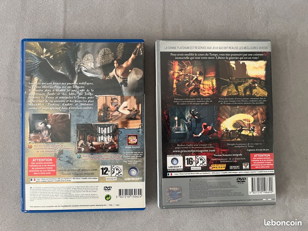 Prince Of Persia Pack Exclusive Collection PS2 - Complet PAL FR - Bon état
