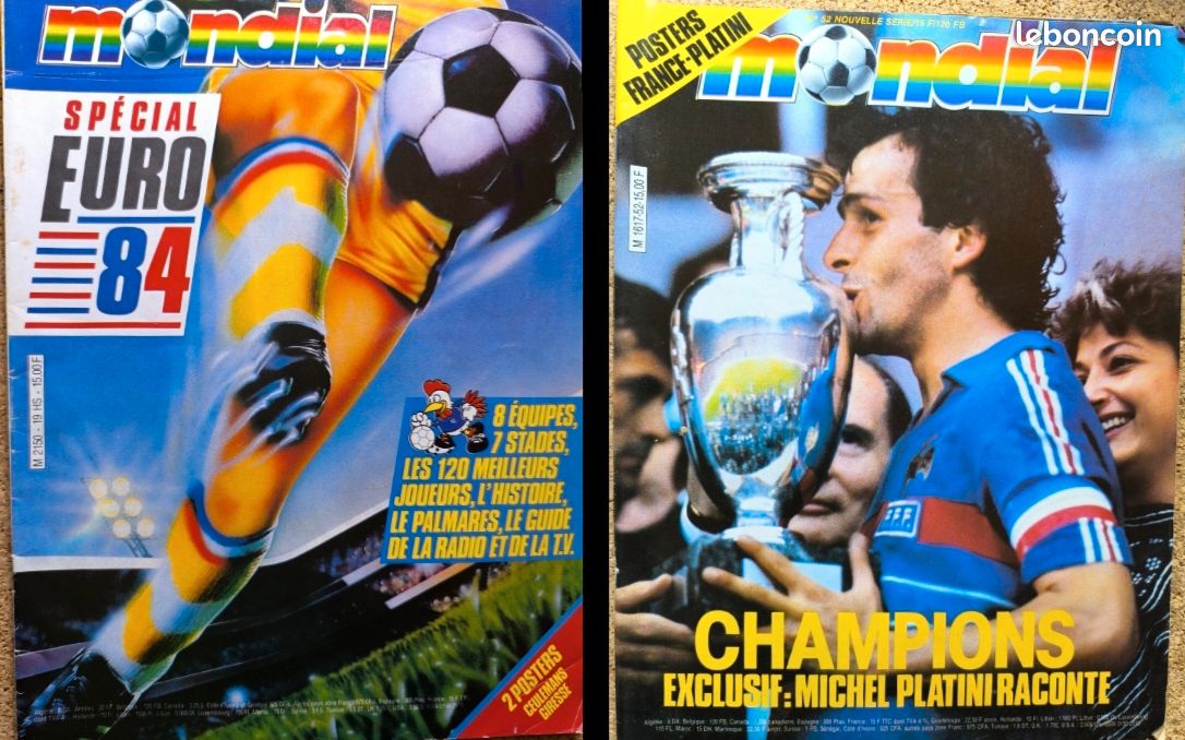 Euro 84 Paris Pacr des Princes, French Football Soccer Poster | David Pollack Vintage Posters