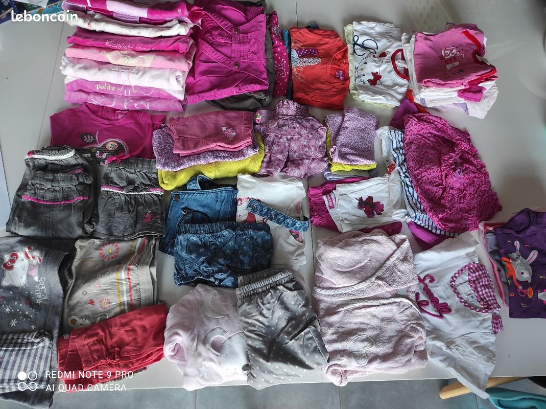 Lot ou détaillé vêtement bébé fille 6mois été ou hiver caro07380 (image 1)