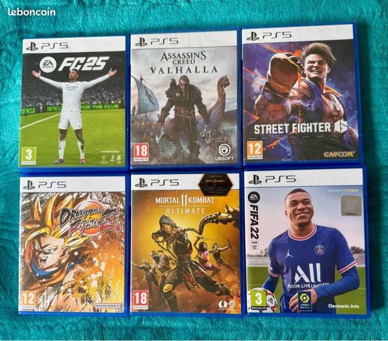 LOT De Jeux PS5 – Tous En état Comme Neuf – Plusieurs Titres PlayStation 5