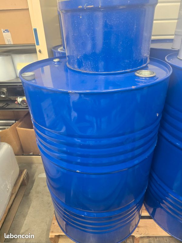 LOT DE 3 Bidons Ronds Pour Sceller L'organisation Avec Couvercle En