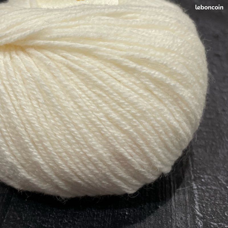 Alpaga yack mérinos et soie Noble AB naturel sans teinture 10 pelotes de 50g 120m (image 7)