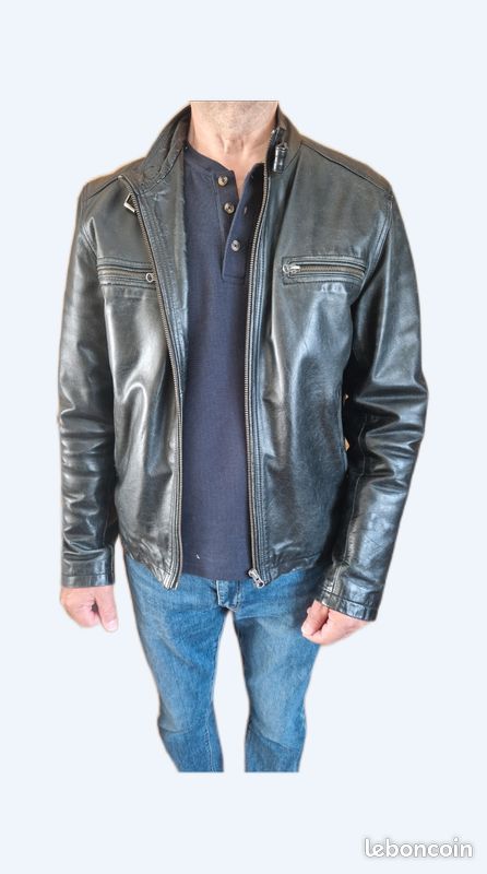 Blouson cuir de buffle taille XL (image 1)