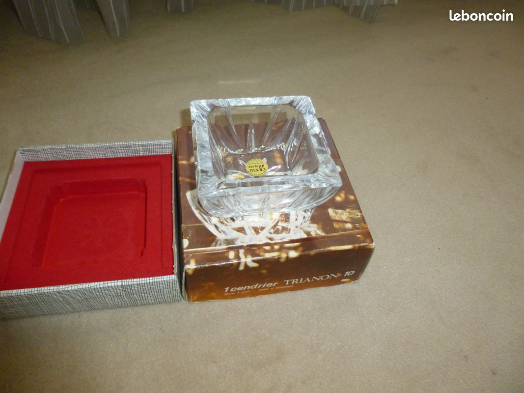 Cendrier ou vide poche cristal D'ARQUES vintage FRANCE (image 2)