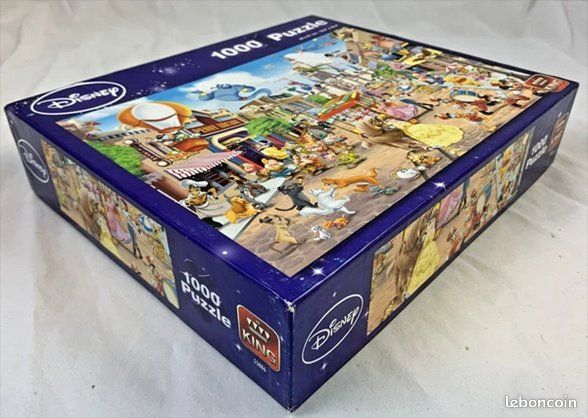 Puzzle King Disney Main Street 1000 pièces Belle Mickey Donald Winnie l ...