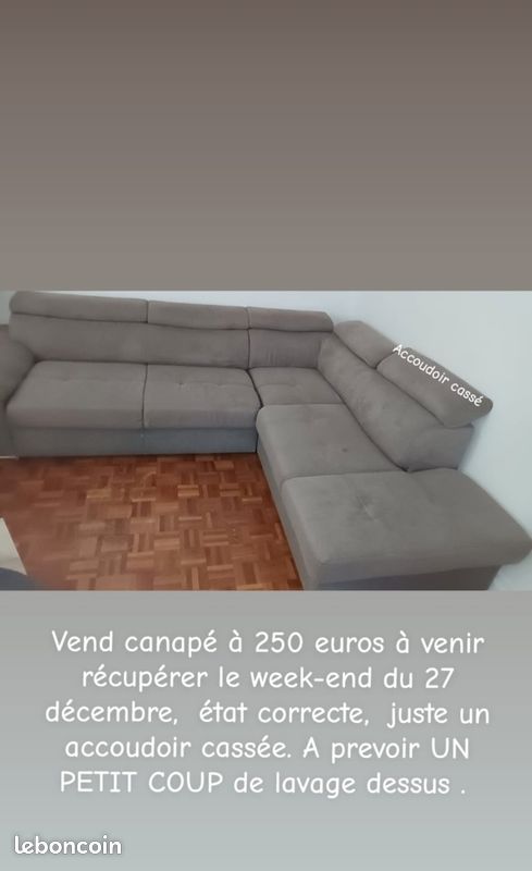 A vendre canapé (image 1)