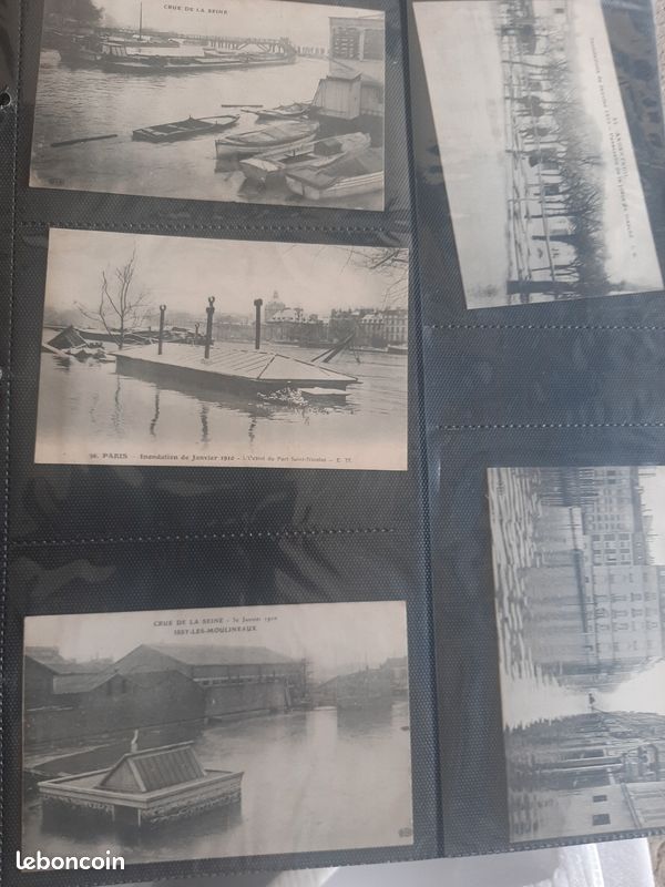 Unique lot 23 cartes postales de PARIS dont la crue de Janvier 1910 (image 2)