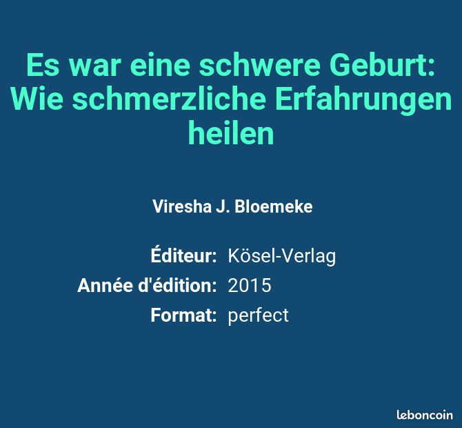 Es war eine schwere Geburt: Wie schmerzliche Erfahrungen heilen - Viresha J. Bloemeke (image 2)
