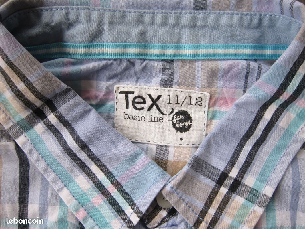 Chemise garçons à carreaux, manches courtes (image 2)