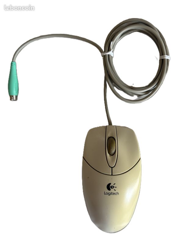 Souris Logitech M-S48a PS/2 –2 boutons + molette–filaire 2m (image 2)