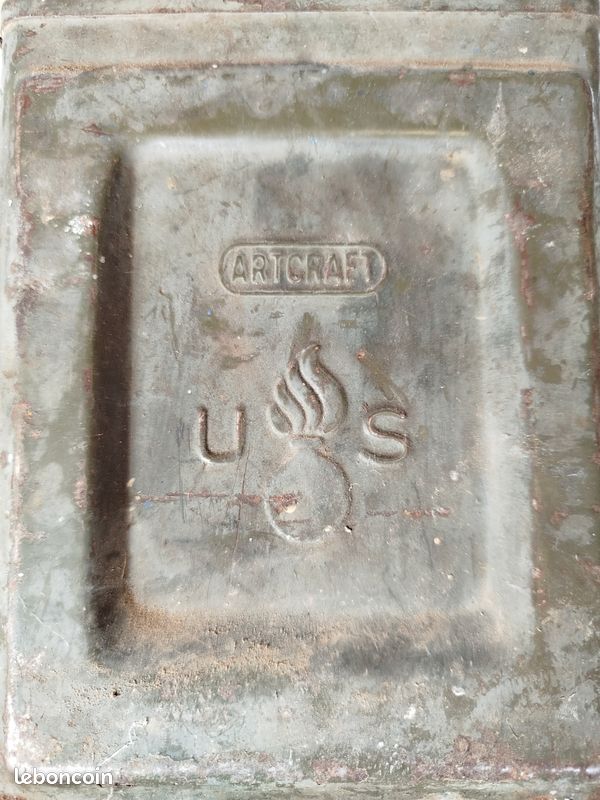 Ancienne caisse à munitions US WW2 Artcraft - Déco Industrielle / Militaria (image 4)