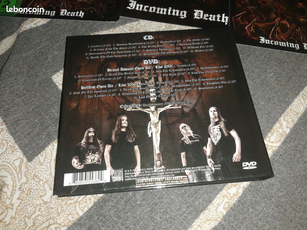 Double cd/dvd metal asphynx 2016 incoming death superbe état 2016 (image 4)