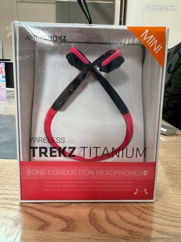 Casque de sport sans fil rose (image 1)