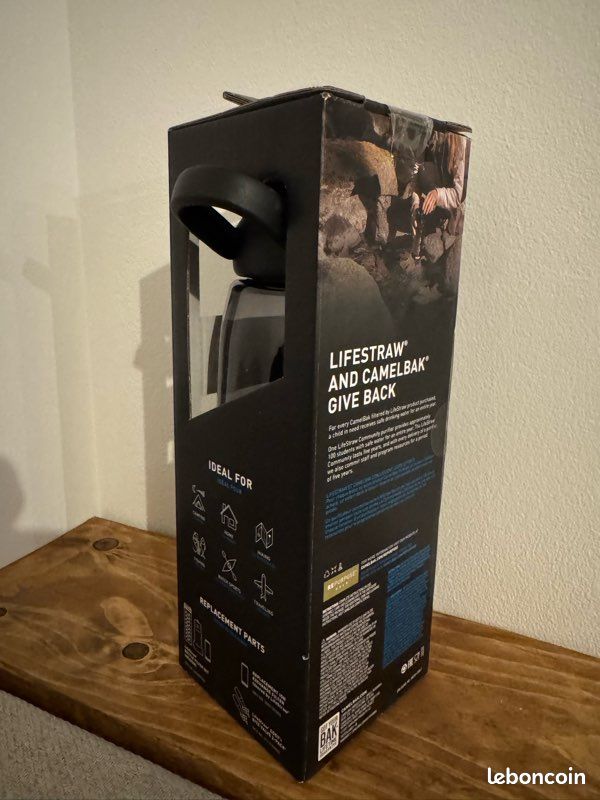 Ensemble Filtre Pour Bouteille CamelBak Et Lifestraw - Modèle Grand Noir, Neuf Scellé