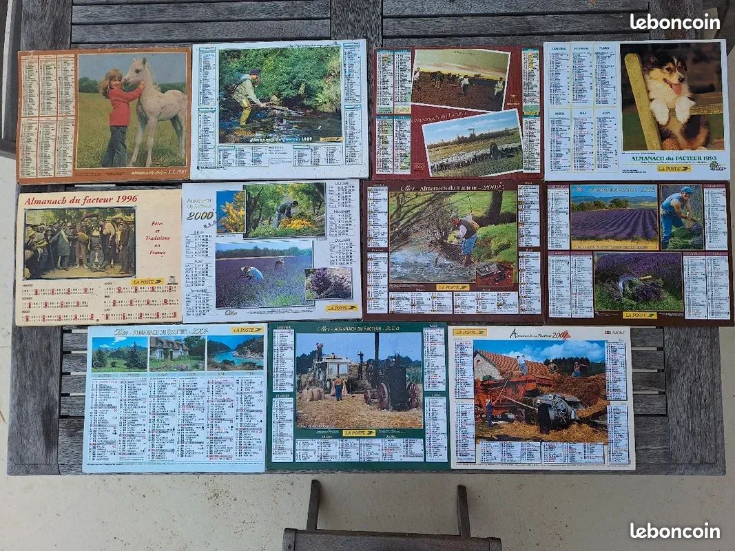 CALENDRIER ALMANACH POSTE ptt 1983 Schtroumpfs EUR 5,00 - FR
