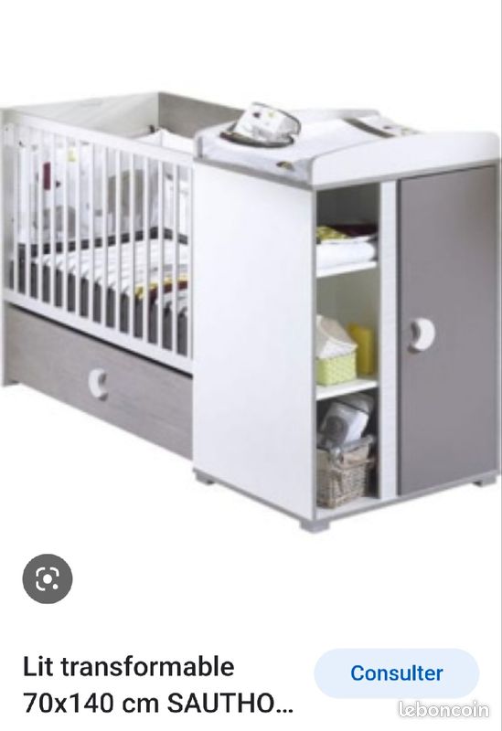 Chambre evolutive sauthon mixte enfant (image 1)