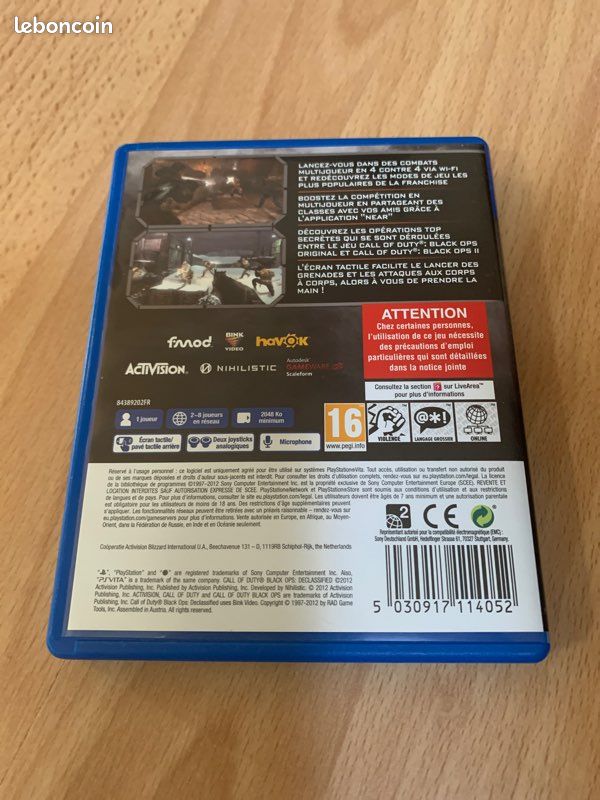 Jeu PSVITA Call Of Duty Black Ops (image 2)