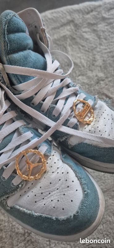 Baskets nike air jordan retro high jeans Taille 40 Comme neuve