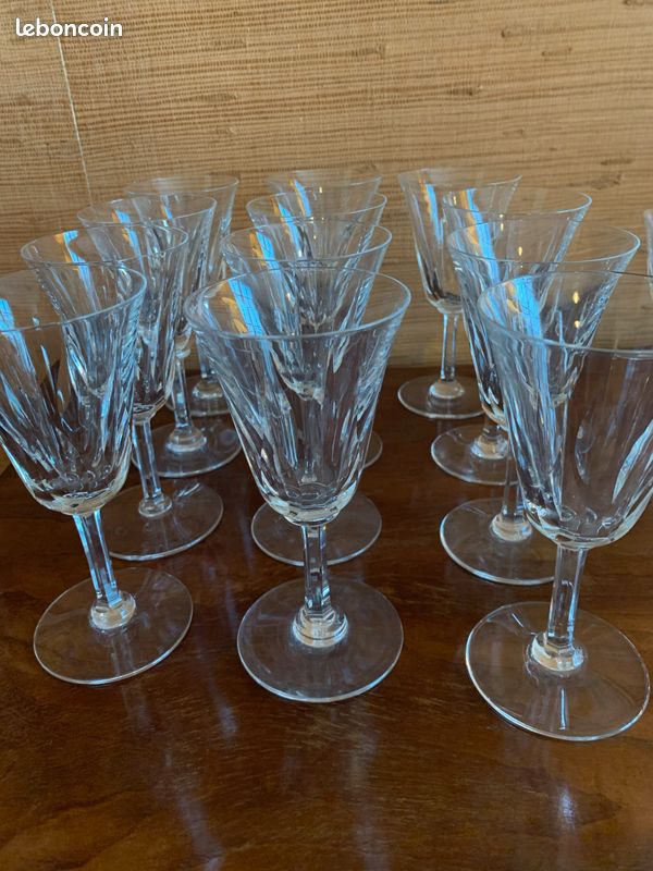 12 verres à eau en cristal de Saint Louis, modèle Cerdagne (image 5)