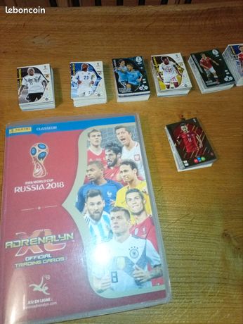 Cartes, saison 2018 numérotés football coupe du monde à l