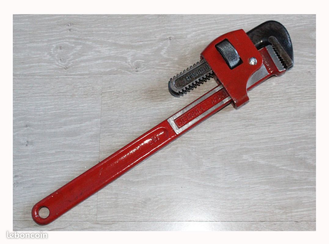 GEDORE Red Clé Serre-Tubes Coudée 45° 1,5 Pouce (55mm) - Mâchoires En S, Robuste R27140015