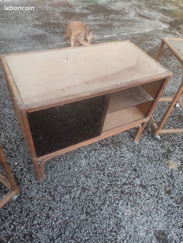 Ensemble en rotin fabrication artisanale (image 4)