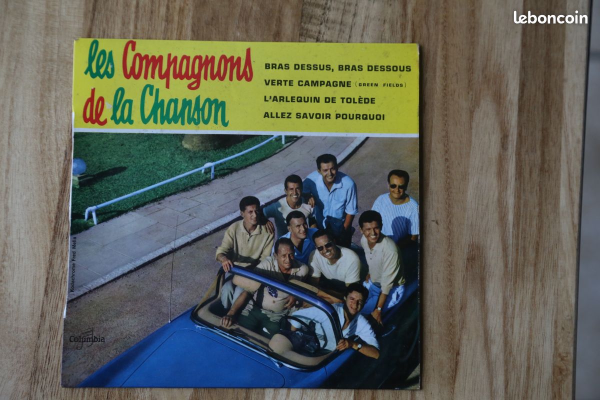 Vinyle 45 tours 4 titres compagnons de la chanson (image 1)
