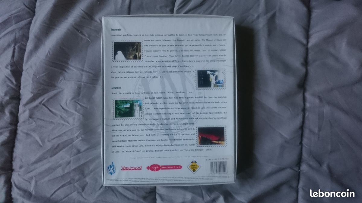 Jeu PC Big Box Lands Of Lore + Les Chevaliers De Baphomet - Version Française, Bon État