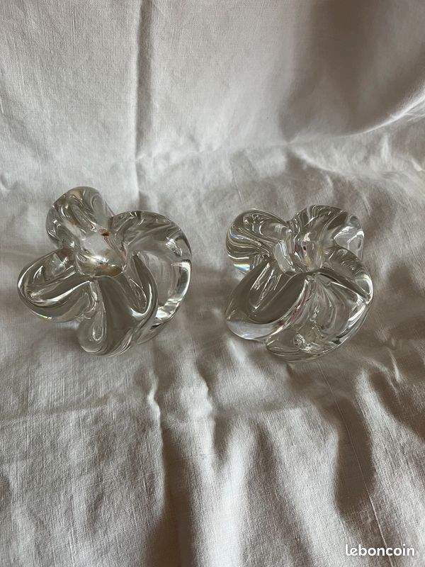 Bougeoirs en cristal de Sèvres (image 3)