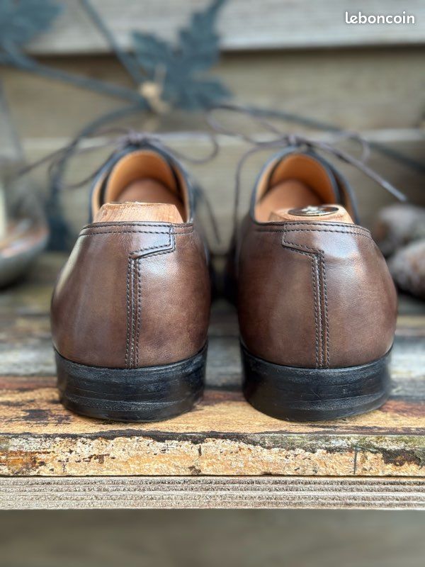 Derby Femme JOHN LOBB (groupe Hermès) - Pointure 40, Tout Cuir Noir, Largeur C - Occasion De Luxe