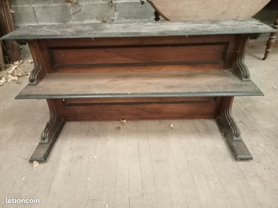Vaisselier ancien avec console (image 2)