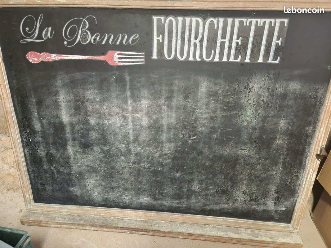 Tableau noir d ecole en bois (image 1)