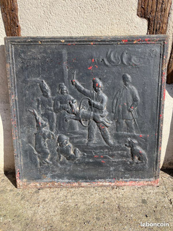 Plaque fonte fond de cheminé (image 1)
