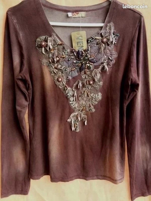 Tunique style Boho look de chez Venus Jeans - Taille S (image 1)
