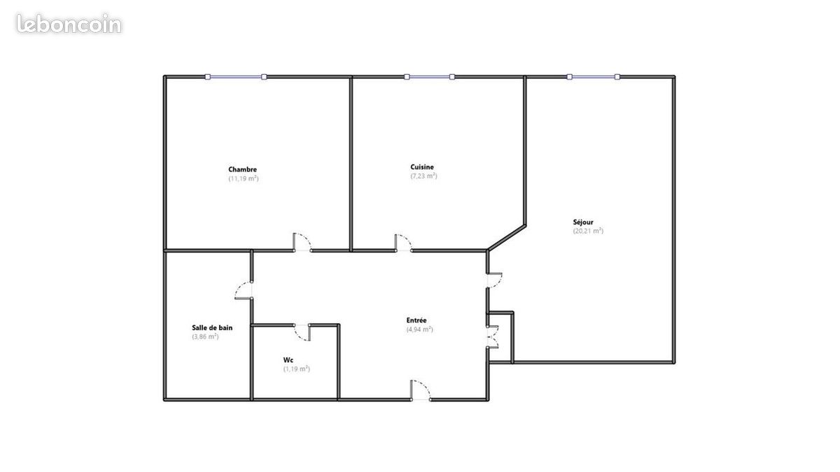 Appartement 2 pièces 49 m² · à Champs-sur-Marne · 49 m² · 128 923 €