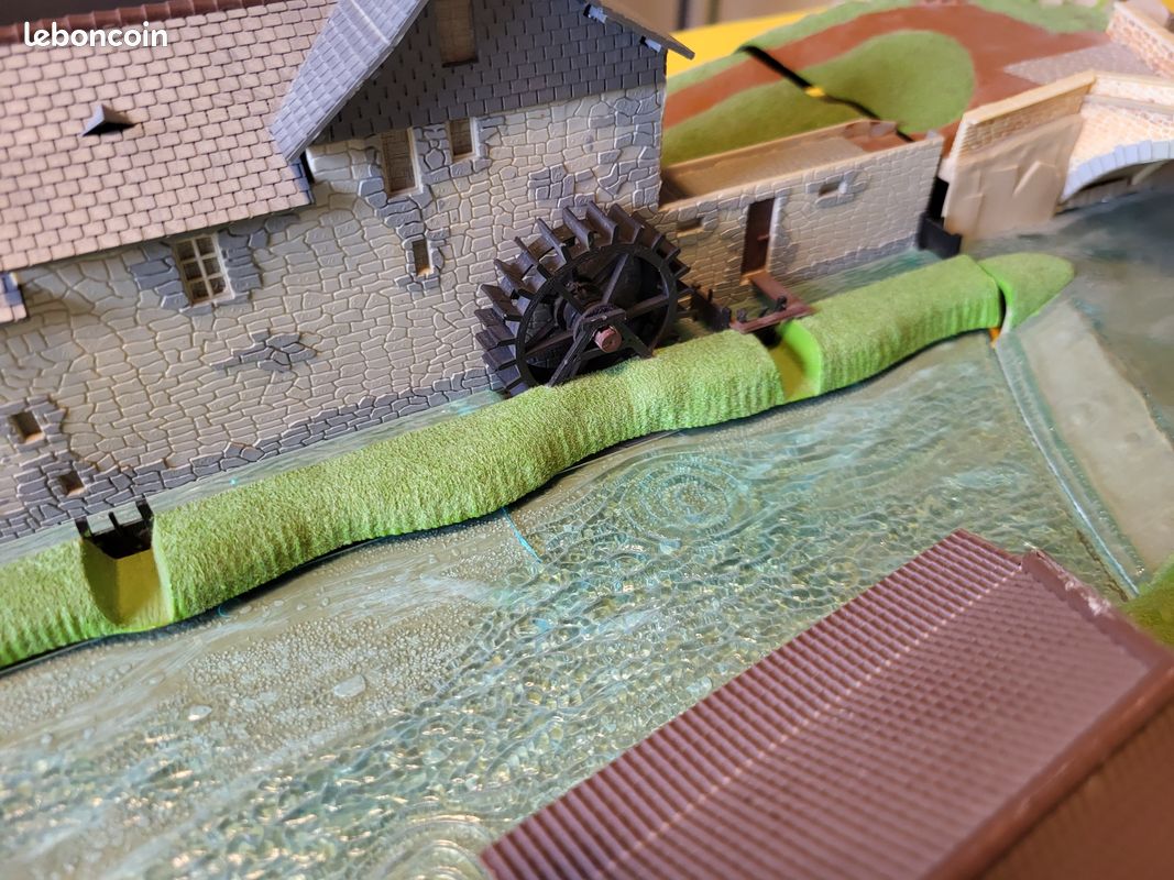 JOUEF HO . LE PONT ROMAIN DU MOULIN SARTHOIS . réf 1016 . MAQUETTE A