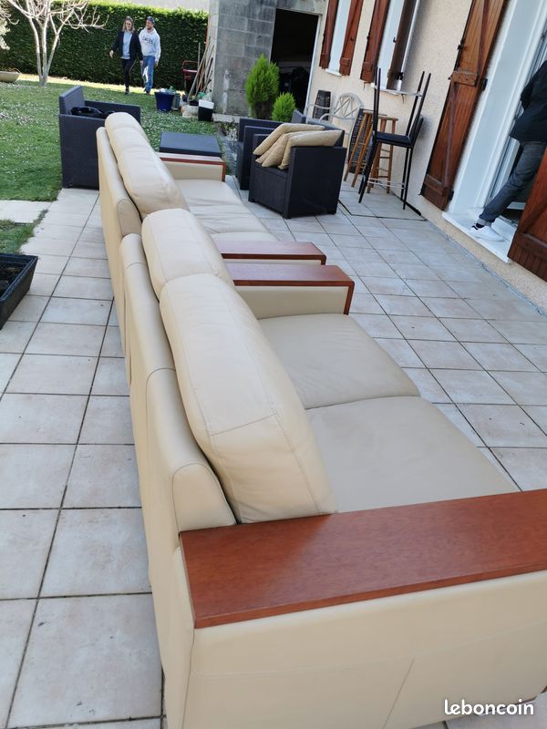 Canapé cuir (image 1)