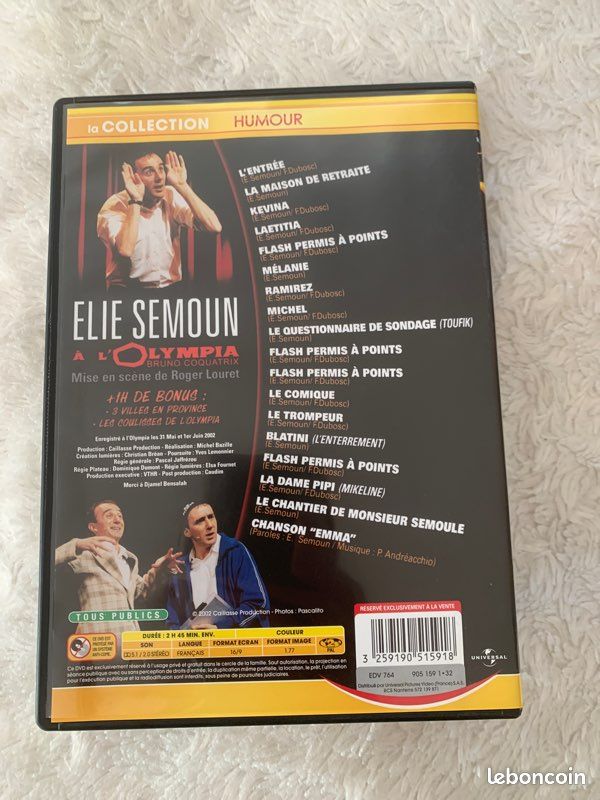 Dvd elie semoun à l’olympia (image 2)