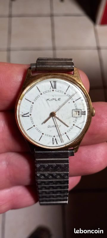 Ancienne Montre Bracelet Collier De Marque KIPLE Antichoc, Pour Femme, Occasion