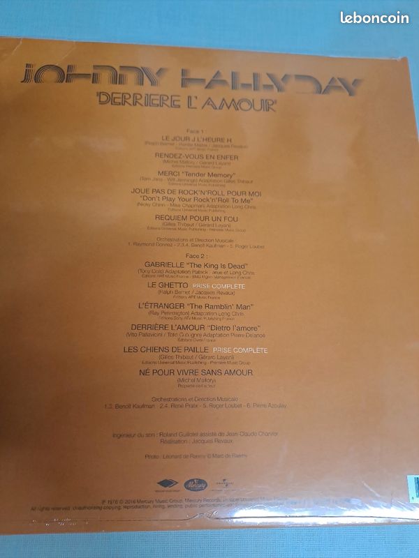 Johnny Hallyday 33 tours (image 2)