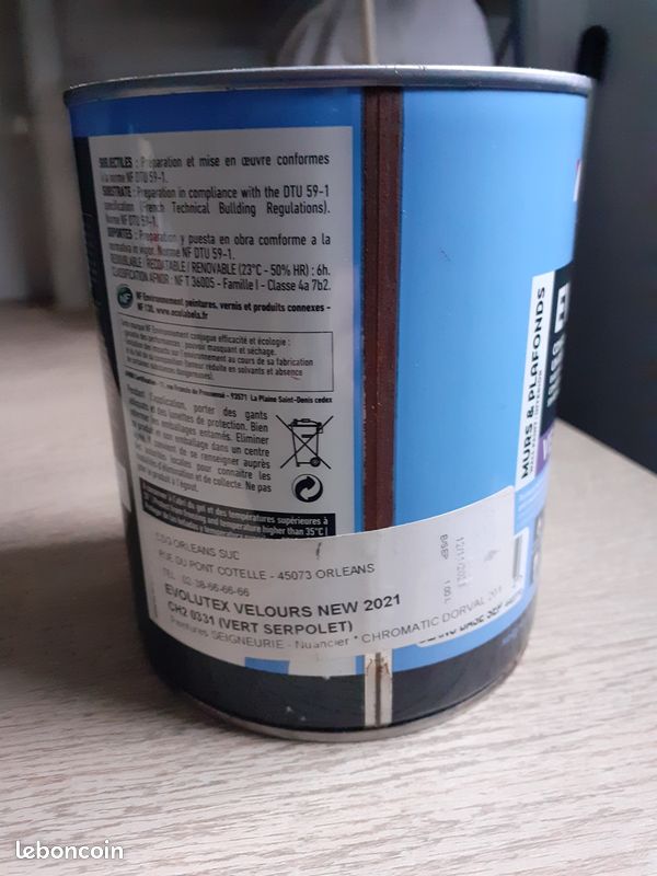 Peinture vert serpolet 1l (image 2)
