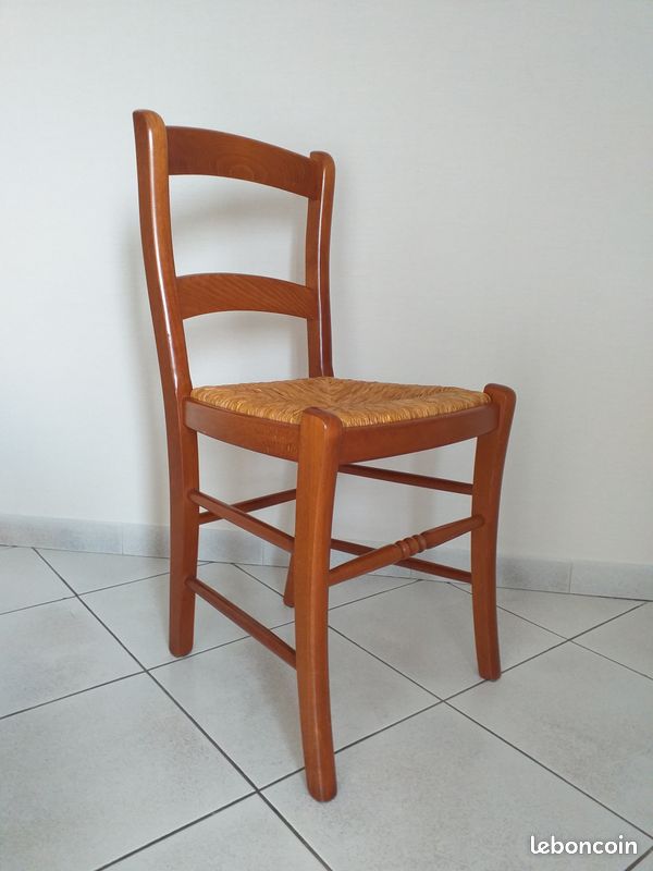 Lot 6 chaises hêtre massif (image 1)